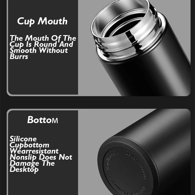 Executive Stainless Steel Thermos - 304 Smart Cup with Temperature Display (Premium Business Gift)
