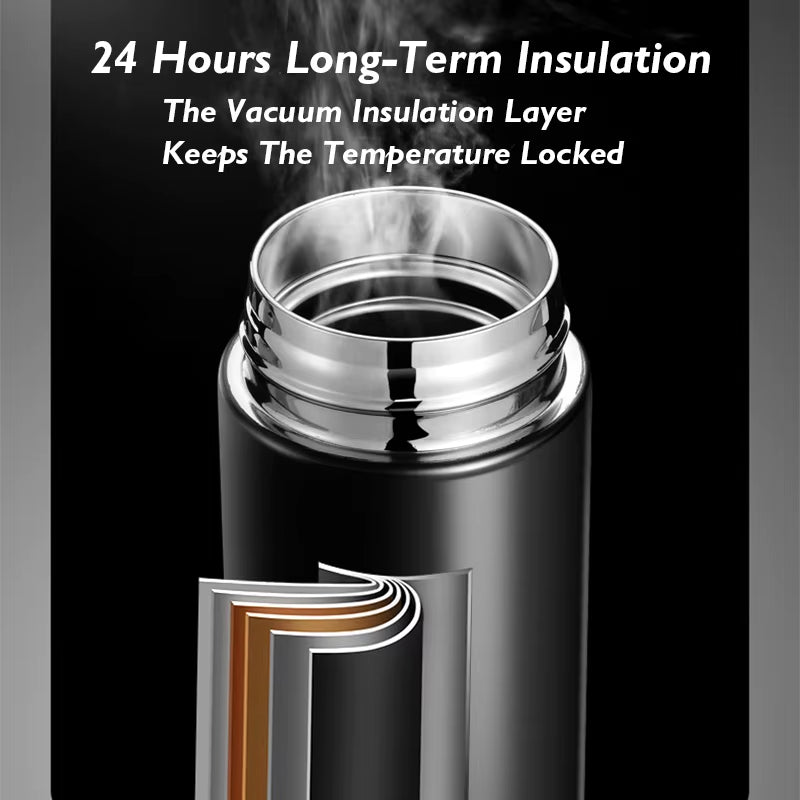 Executive Stainless Steel Thermos - 304 Smart Cup with Temperature Display (Premium Business Gift)