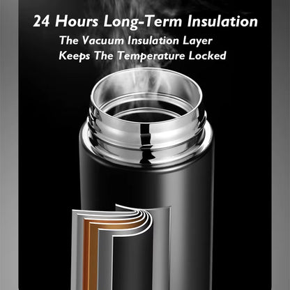 Executive Stainless Steel Thermos - 304 Smart Cup with Temperature Display (Premium Business Gift)