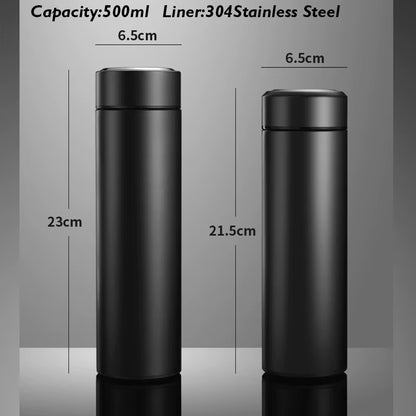 Executive Stainless Steel Thermos - 304 Smart Cup with Temperature Display (Premium Business Gift)
