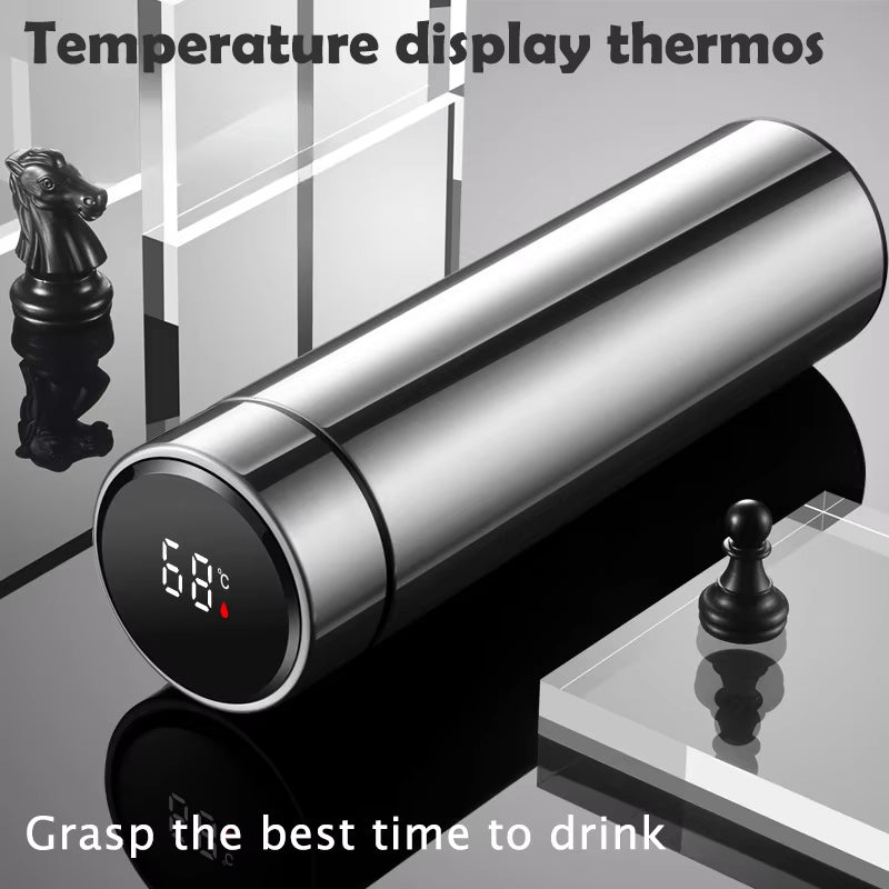 Executive Stainless Steel Thermos - 304 Smart Cup with Temperature Display (Premium Business Gift)